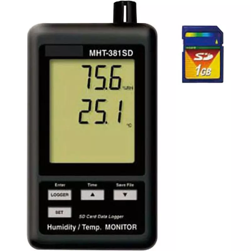 Mother Tool Digital Thermo-Hygrometer AAA 4 x6 DC 9 V (AC adapter sold separately) Power Supply, MHT-381SD