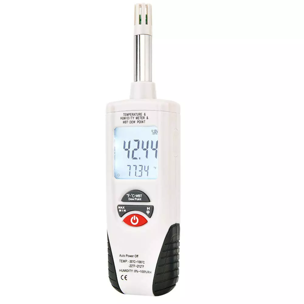 Kerro Temperature Humidity Meter -30 to 100℃ Temperature Range, HT-350