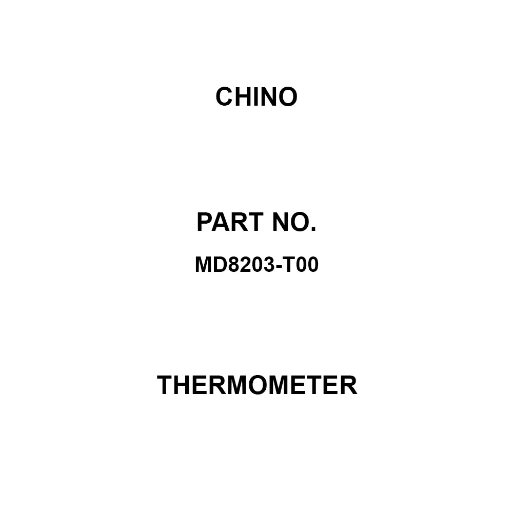 CHINO Thermometer Dedicated battery specifications Power Supply (Container) IP64 Protection Class -200.0 to 400.0, MD8203-T00