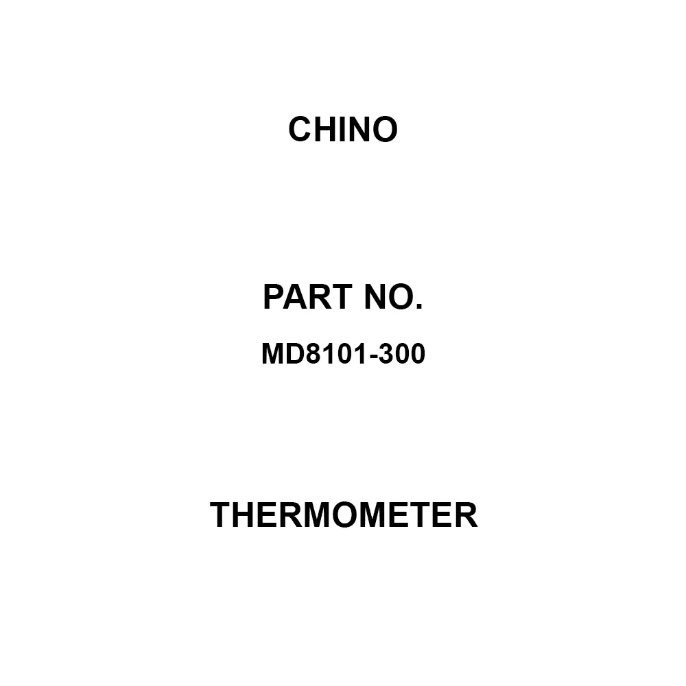 CHINO Thermometer AC power supply Power Supply -40.0 to 80.0 Measuring Range (MPa) About 3 m Lead Wire, MD8101-300
