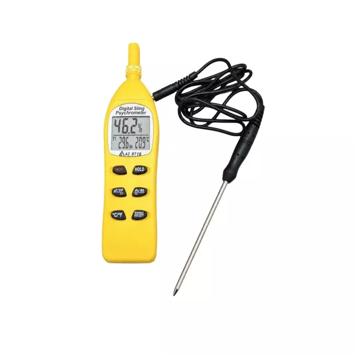 R-Tek Digital Sling Psychrometer 0 to 100% RH Humidity Range, AZ8716