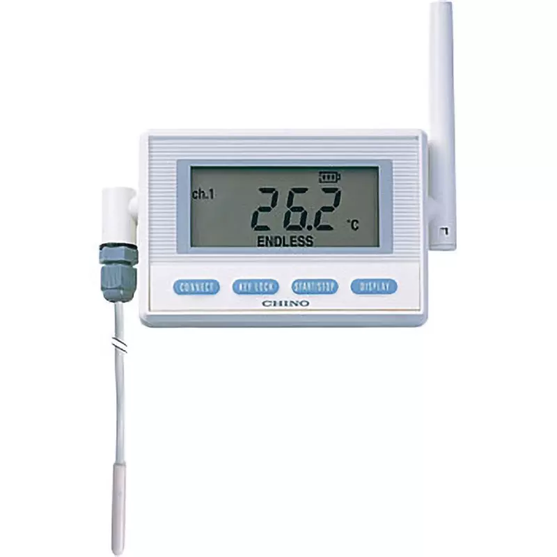 CHINO Thermometer 2 AA alkaline batteries (included) Power Supply (Container) IP64 Protection Class -40.0 to 80.0, MD8001-300