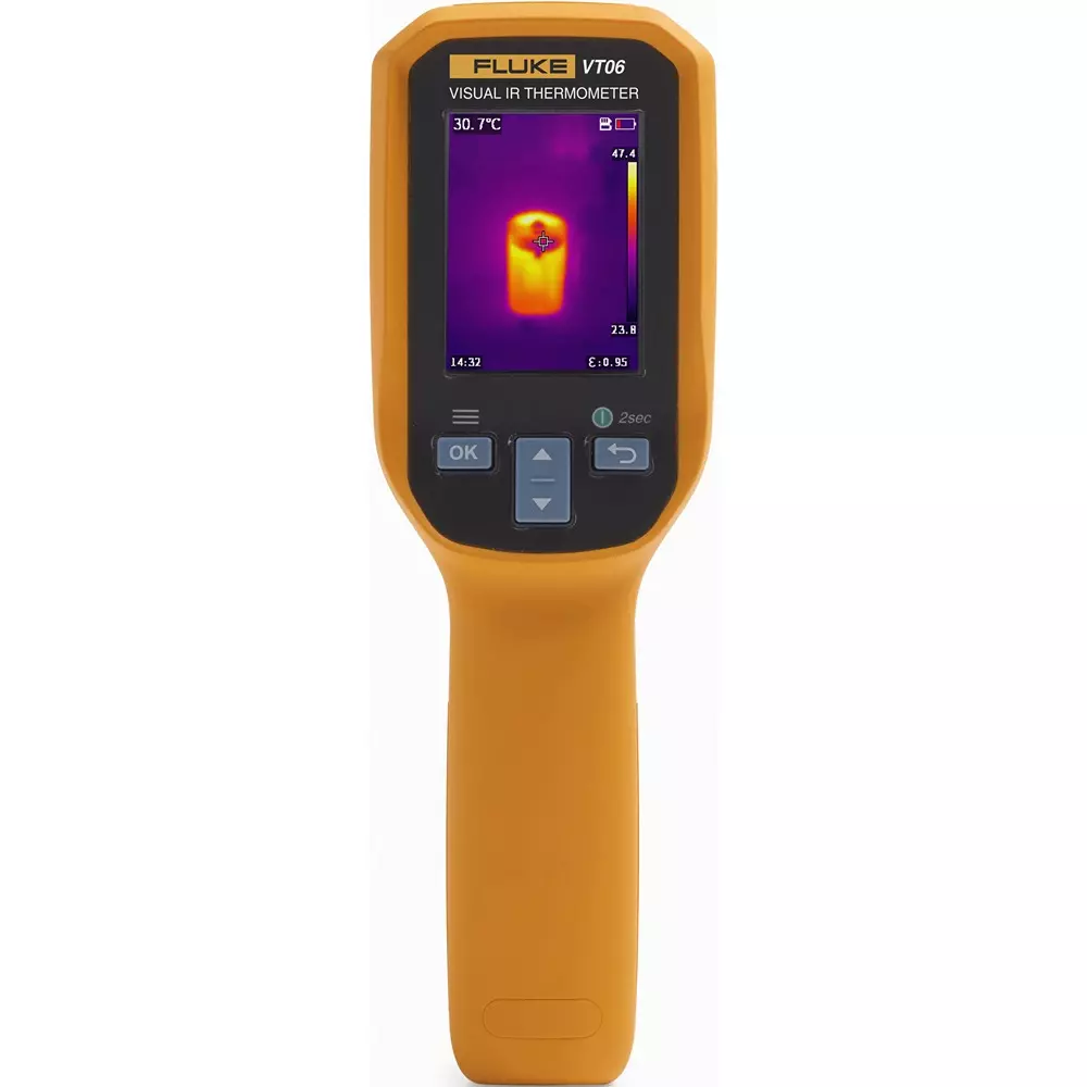 Fluke Radiation Thermometer (Media)316 SS - Accuracy IP65 Dust/Water Protection, FLUKE-VT06-JP