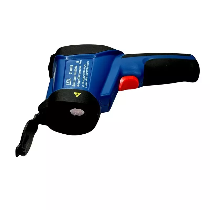 Mextech Infrared Thermometer -50°C to 2200°C (-58°F to 3362°F) Temperature Range 75:1 Spot Ratio for Industrial Use, CEM&nbsp;DT8889H
