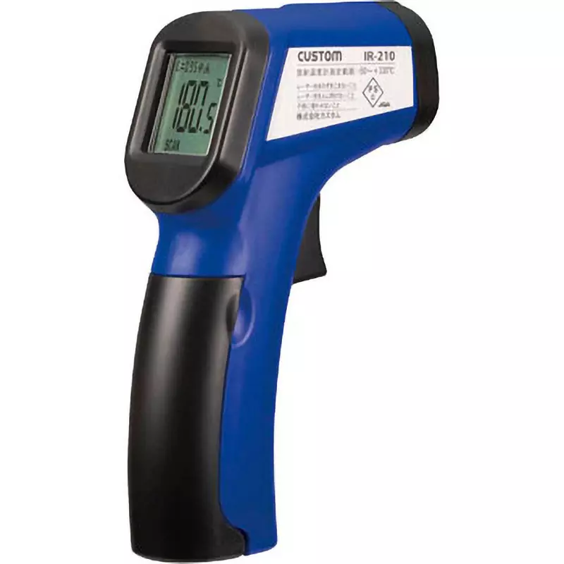 CUSTOM Infrared Thermometer 006 P (9 V) batteryx1 Power Supply - Accuracy -50 to 330 ℃ Measuring Range, IR-210