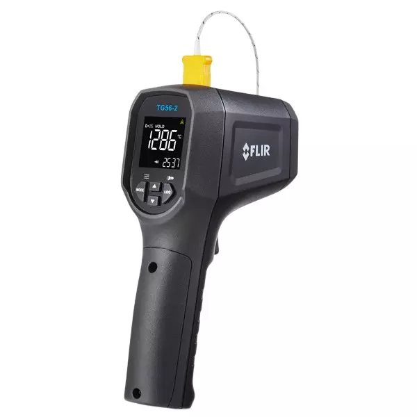 FLIR IR Thermometer with Type K Thermocouple 30:1 Spot Ration -30 to 1300°C Range, FLIR TG56-2