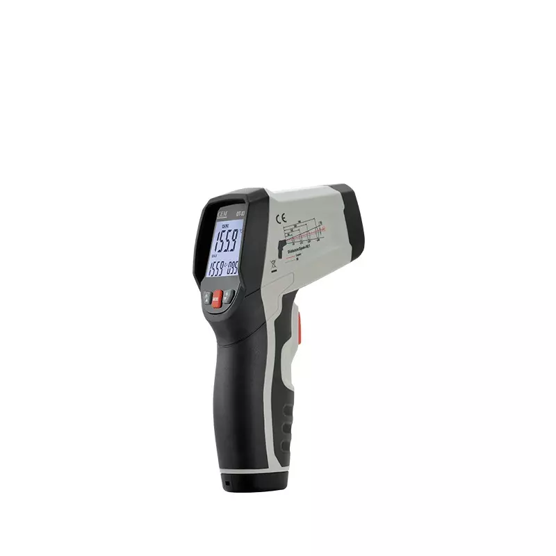 Mextech Infrared Thermometer -50⁰ to 1000⁰C, (-58⁰F to 1832⁰F) Temperature Range 20:1 Spot Ratio for Industrial Use, CEM&nbsp;DT836