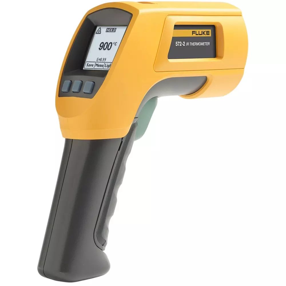 Fluke Radiation Thermometer [D:S ratio (distance: spot)] 60:1 [Media] Dry air - Temperature Range, FLUKE-572-2/J