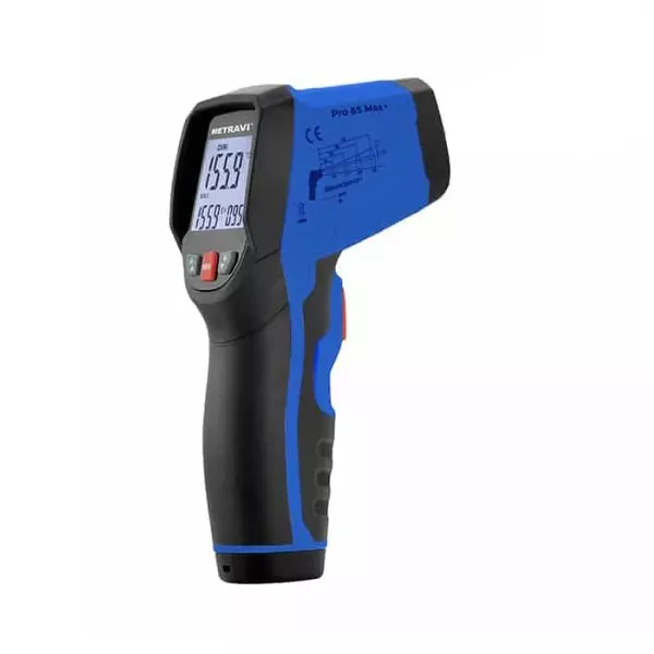 Metravi Industrial Infrared Thermometer With Circular Laser Range -50 To 1000°C (-58 To 1832°F), PRO 65 MAX+