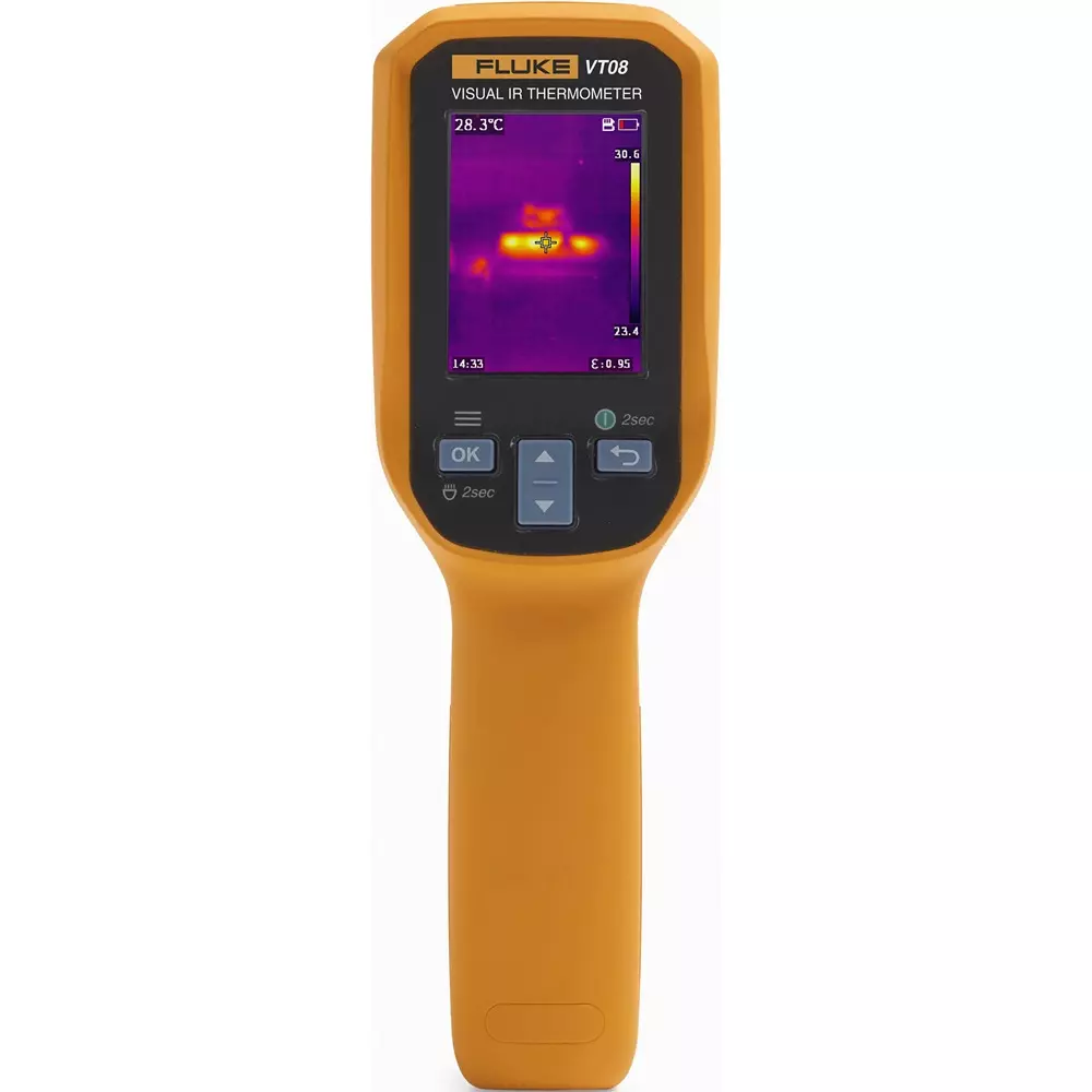 Fluke Radiation Thermometer (Media)316 SS - Accuracy IP65 Dust/Water Protection, FLUKE-VT08-JP
