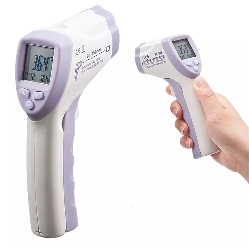 Sanwa Direct Infrared Thermometer - Accuracy Thermometer mode: -50 to 260, Clinical thermometer mode: 32 to 42 Measuring, 400-TST805