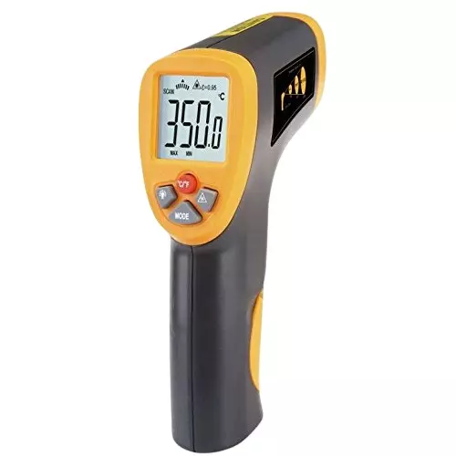 Kerro Compact IR Thermometer -50 to 380°C Temperature Range Digital LCD Display, HT-822