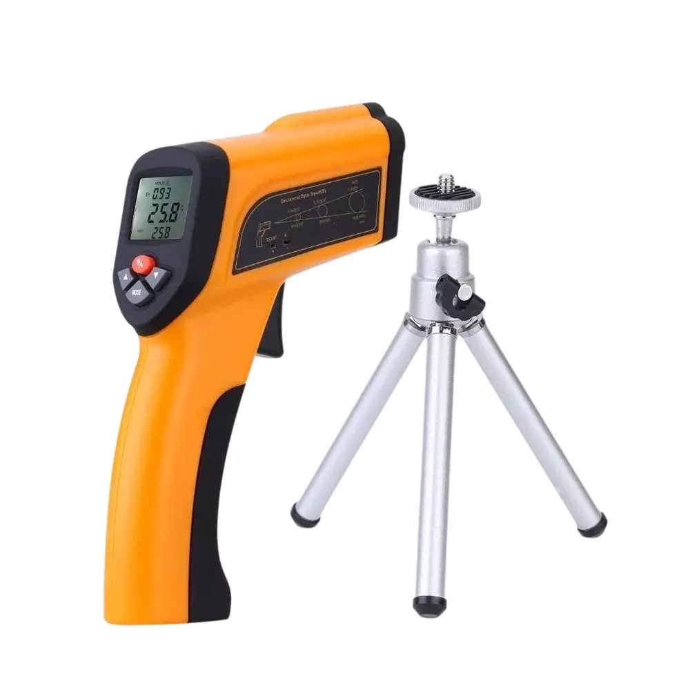 Kerro IR Thermometer -50 to 1300°C Temperature Range Backlight LCD Display, HT-6888