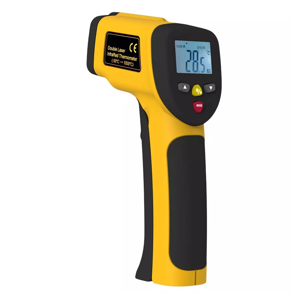 Kerro IR Thermometer with Dual Laser -50 to 1050°C Temperature Range, HT-819