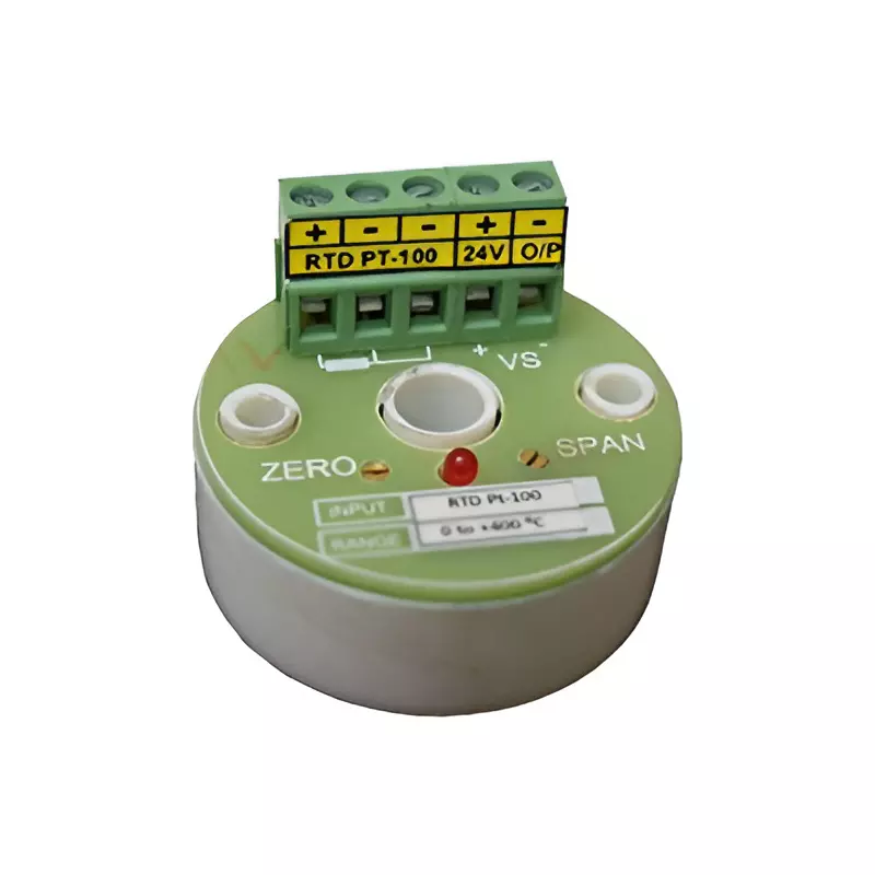 Micron 2 Wire Transmitter Head Mounted Pt – 100 Input 10-30 V D for Industrial Use