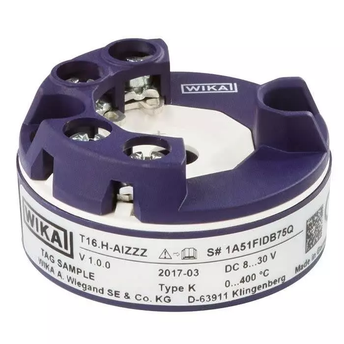 WIKA T16 Series Temperature Transmitter Type K Input, 46915977