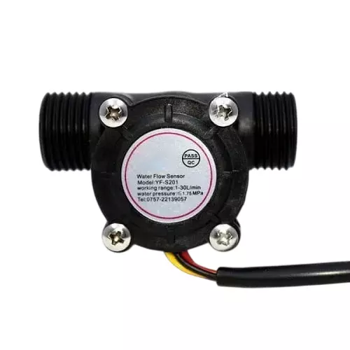 MCS Heavy Duty Flow Sensor DC 5 to 18 V Working Voltage 15 mA Current 1/2 Inch (12.7 mm) Size for Industrial Use