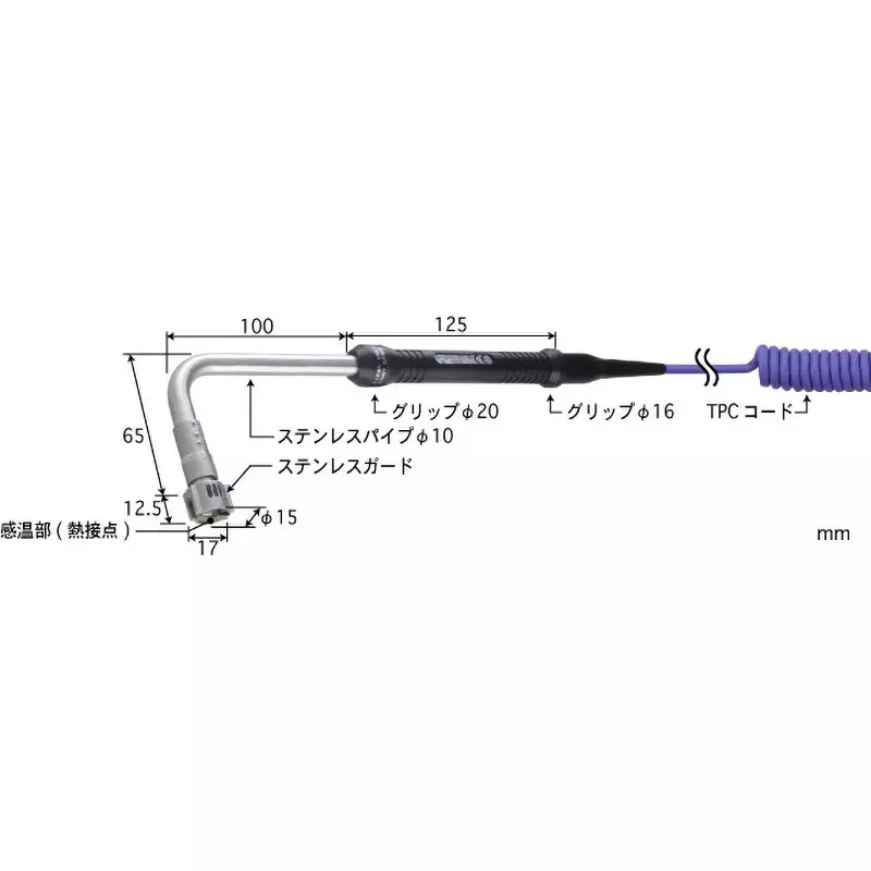 Anritsu Temperature Sensor With or without grip: Yes Specifications -50 to 800 Operating Temperature, SX-173K-01-1-TPC1-ASP
