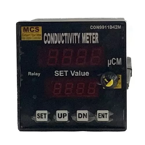 MCS 2 Point Conductivity Controller 0000 to 9999 ucm / mcm 4 Digit, Red Led Display 230 V AC Single Phase 50 Hz for Industrial Use, CON9911D42M