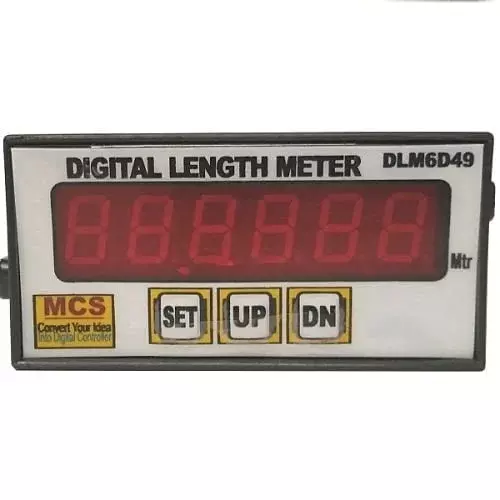 MCS Heavy Duty Digital Length Counter Meter 000000 to 999999 6 Digits, Seven Segment Bright LED Display for Industrial Use, DLM6D49