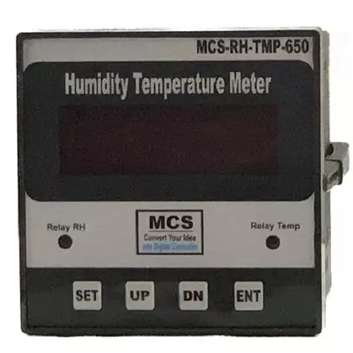 MCS 4 Output Humidity Temperature Controller Meter 00 to 99 % RH Seven Segment Bright LED Display for Industrial Use, MCS-RH-TMP-650