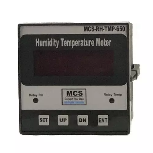 MCS Heavy Duty Digital Humidity Temperature Meter 00 to 99 % RH Seven Segment Bright LED Display for Industrial Use, MCS-RH-TMP-650
