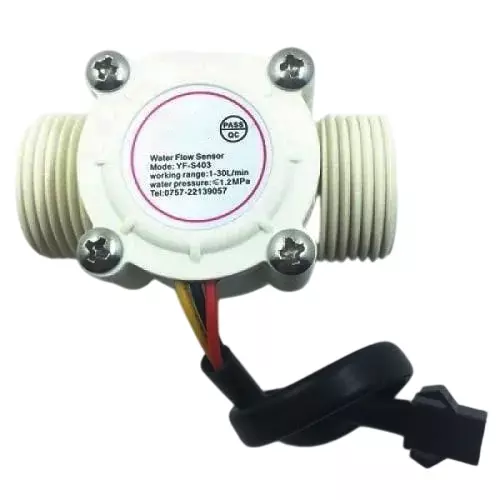 MCS Heavy Duty Flow Sensor DC 5 to 18 V Working Voltage 15 mA Current 1/4 Inch (6.35 mm) Size for Industrial Use