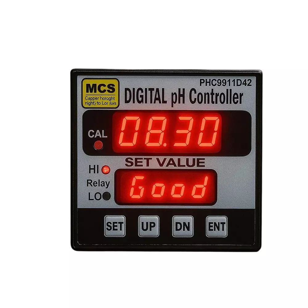 MCS Heavy Duty Digital pH Controller Online 0.00 to 14.00 pH Single Phase Black 50 Hz for Industrial Use, PHC9911D42
