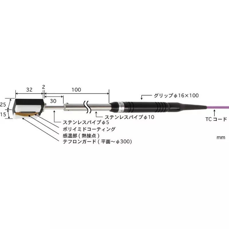Anritsu Temperature Sensor With or without grip: Yes Specifications -50 to 250 Operating Temperature, U-118K-01-D0-1-TC1-ASP
