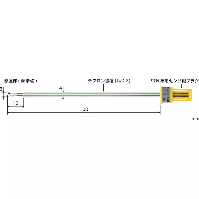 Anritsu Temperature Sensor Standard (tape width) Type -50 to 210 Operating Temperature Range (℃) E type, STN-11E-010 (Pack of 5)