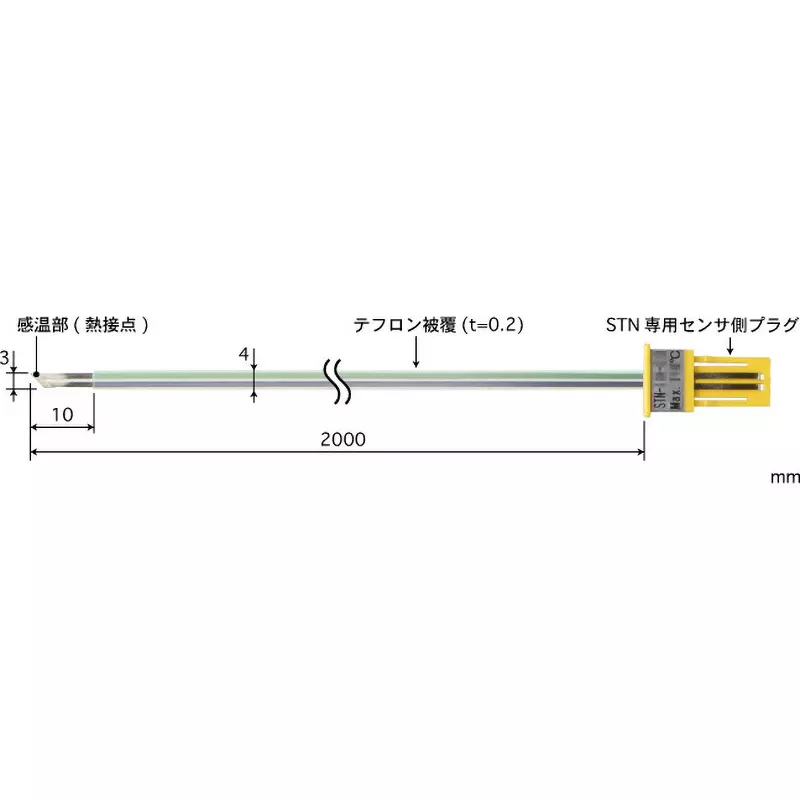 Anritsu Temperature Sensor Standard (tape width) Type -50 to 210 Operating Temperature Range (℃) E type, STN-11E-200 (Pack of 5)