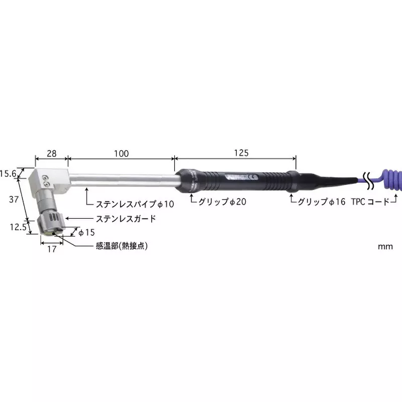Anritsu Temperature Sensor With or without grip: Yes Specifications -50 to 800 Operating Temperature, SX-174E-01-1-TPC1-ASP