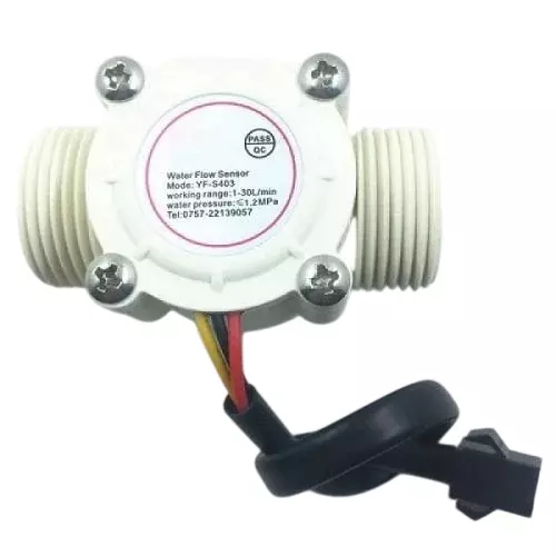 MCS Heavy Duty Flow Sensor DC 5 to 18 V Working Voltage 15 mA Current 3/4 Inch (19 mm) Size for Industrial Use