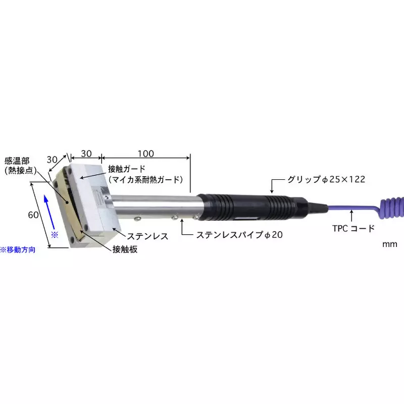 Anritsu Temperature Sensor With or without grip: Yes Specifications -50 to 600 Operating Temperature, SX-581E-01-1-TPC1-ASP
