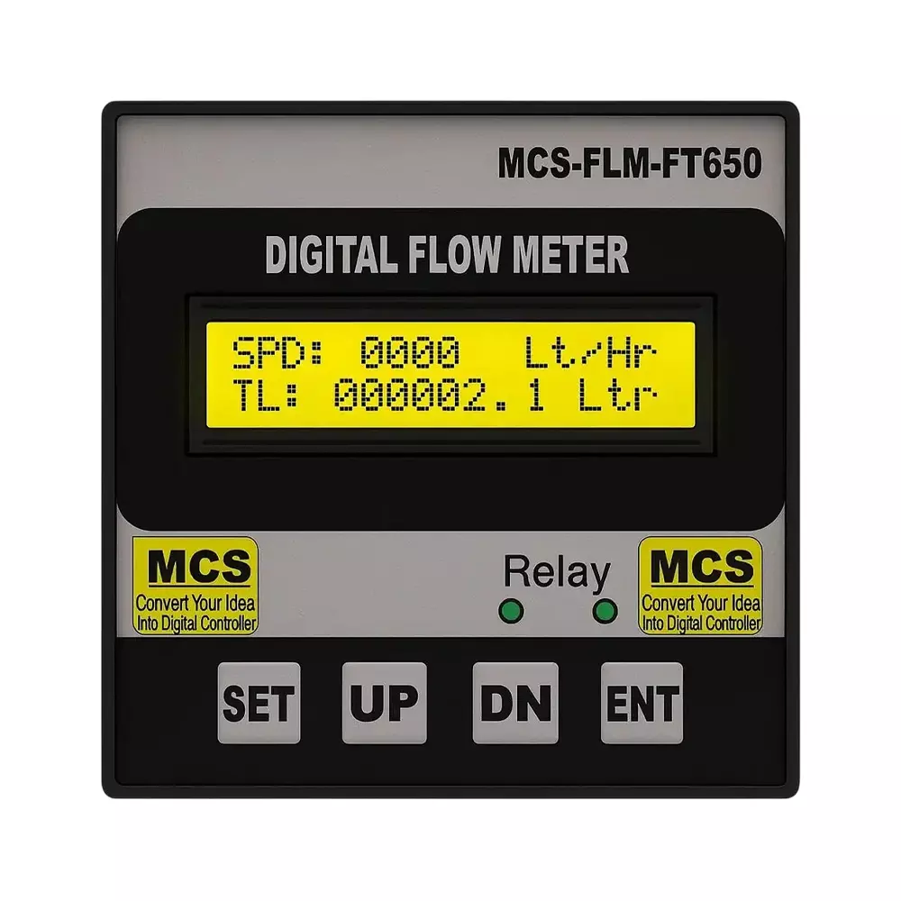 MCS Heavy Duty Liquid Flow Meter 000000 to 999999.9 L 16x2 mm Display Black 50 Hz for Industrial Use