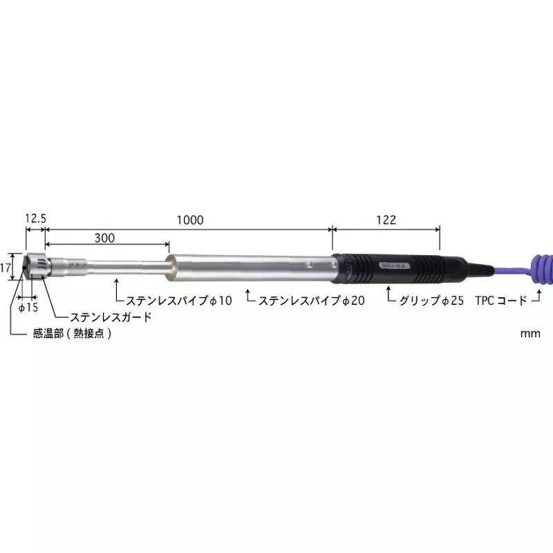 Anritsu Temperature Sensor With or without grip: Yes Specifications -50 to 800 Operating Temperature, SX-171K-10-1-TPC1-ASP