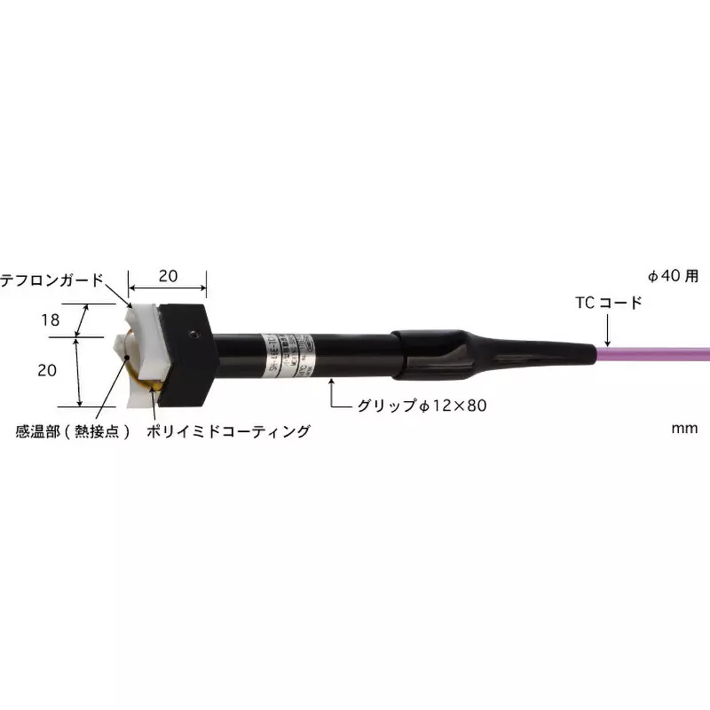 Anritsu Temperature Sensor Appearance shape and durability: Grip type / general type Specifications -50 to 250, SH-34E-TC1-ASP