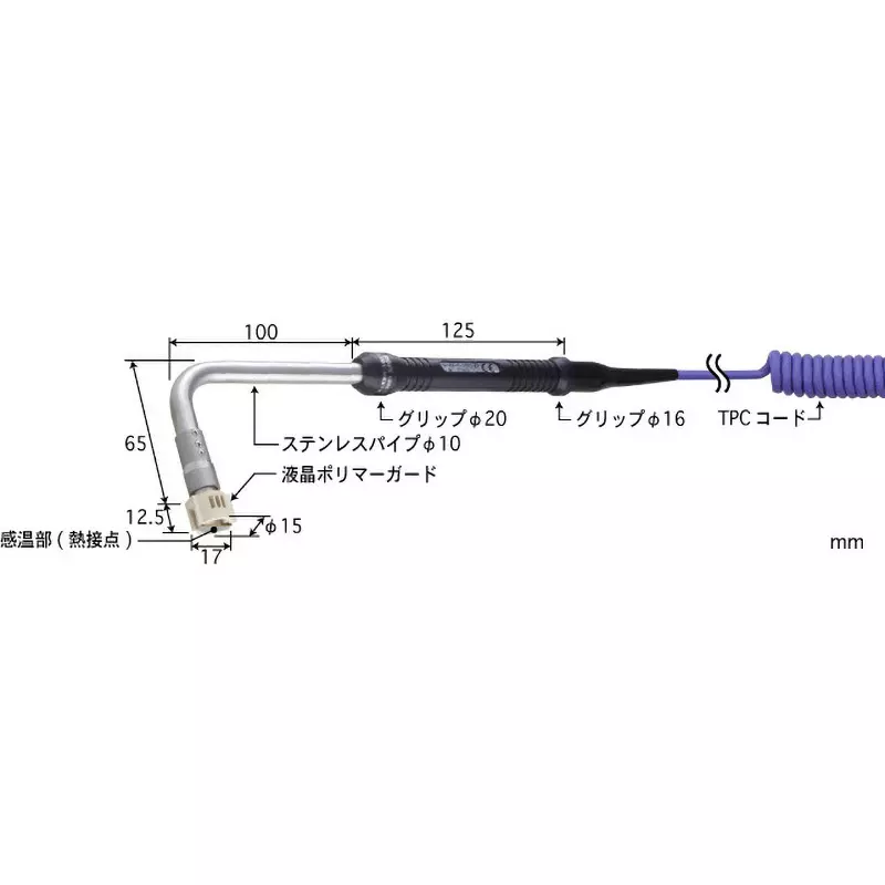 Anritsu Temperature Sensor With or without grip: Yes Specifications -50 to 300 Operating Temperature, SX-163K-01-1-TPC1-ASP
