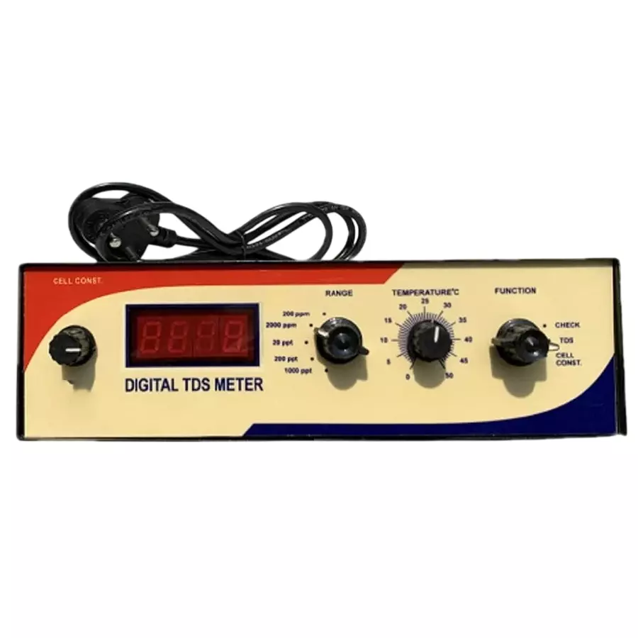 MCS Table Top TDS Meter 3.5 Digit, Red Led Display With Auto Decimal 230 V AC Single Phase 50 Hz for Industrial Use