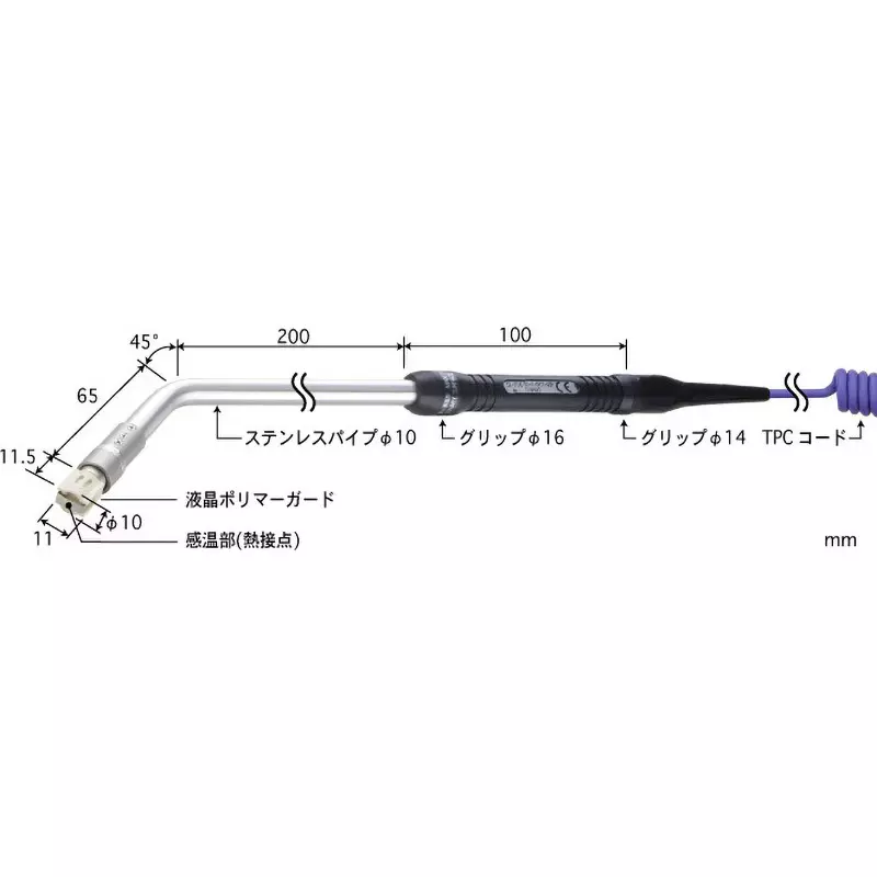 Anritsu Temperature Sensor With or without grip: Yes Specifications -50 to 300 Operating Temperature, SX-362E-02-1-TPC1-ASP