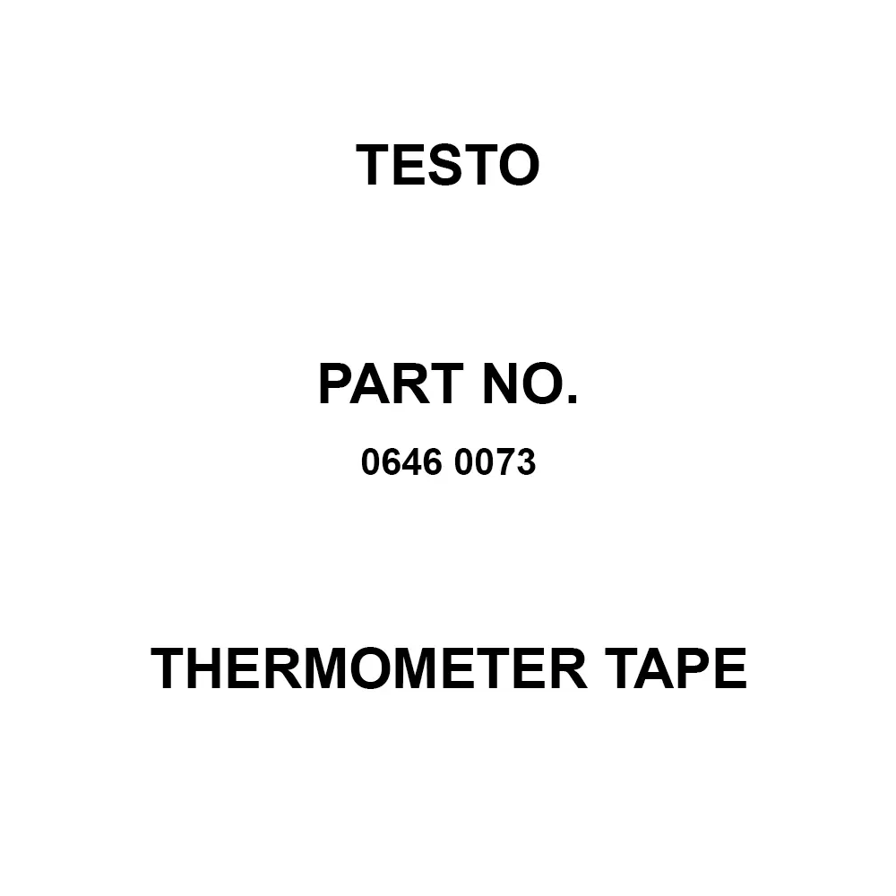 Testo Thermometer Tape Irreversibility Measurement Method, 0646 0073 (Pack of 10 )