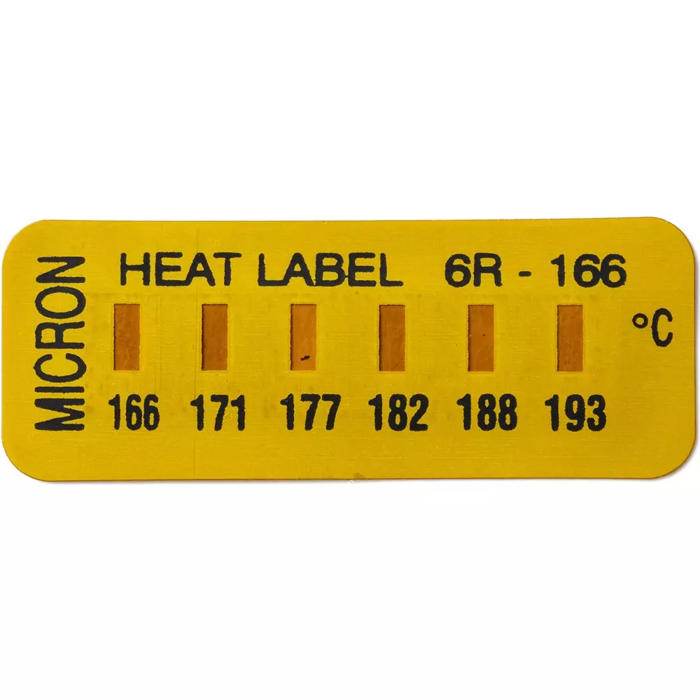 Micron Temperature Label ±1 Accuracy 6-point display Display, 6R-166 (Pack of 10)