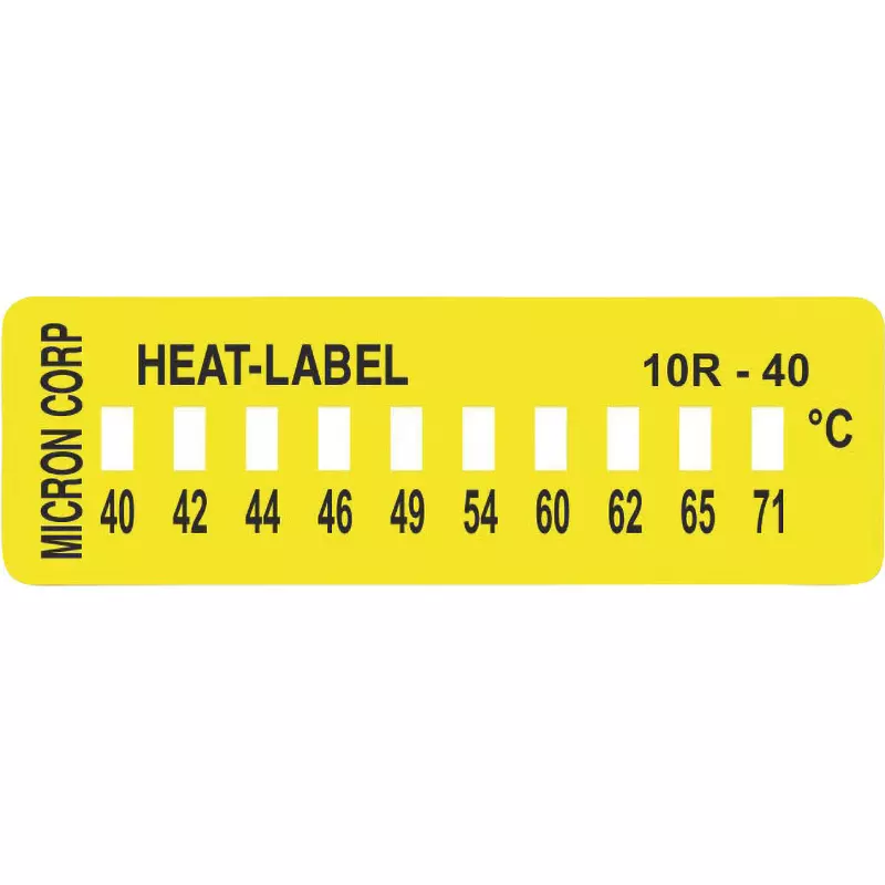 Micron Temperature Label Irreversibility Measurement Method, 10R-40 (Pack of 10)