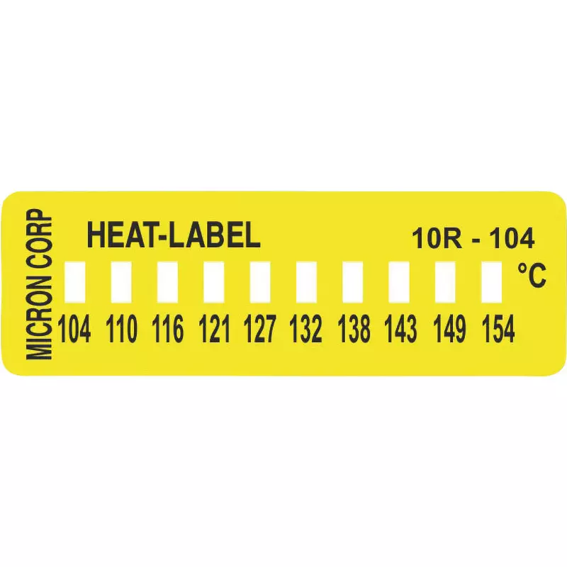 Micron Temperature Label Irreversibility Measurement Method, 10R-104 (Pack of 10)