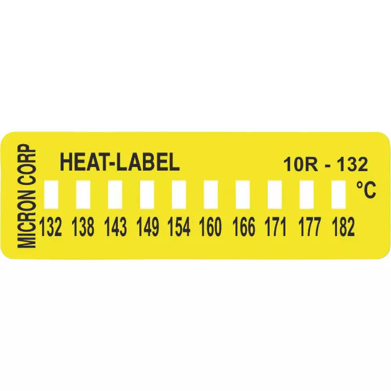 Micron Temperature Label Irreversibility Measurement Method, 10R-132 (Pack of 10)