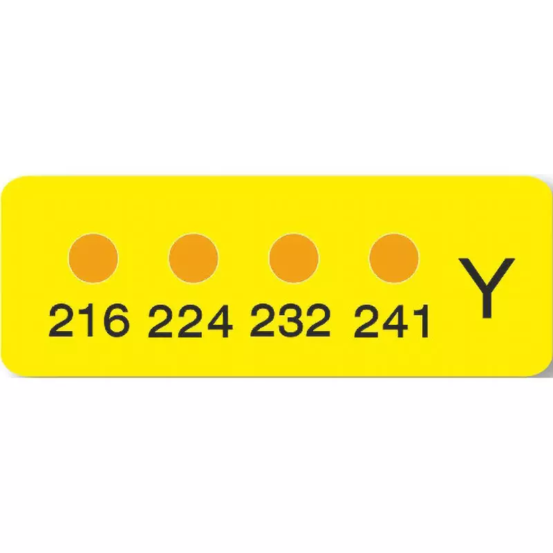 Micron Temperature Indicating Label Irreversibility Measurement Method, MN-Y (Pack of 10)