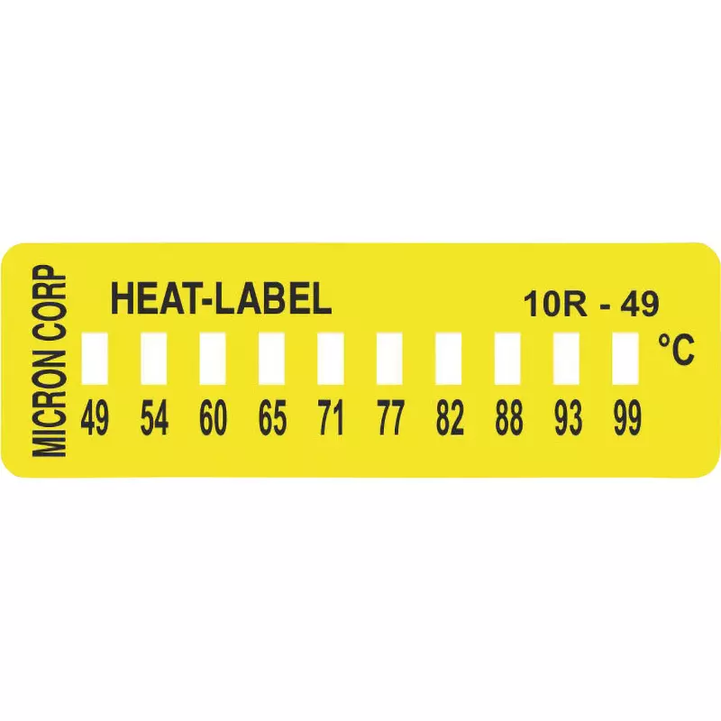 Micron Temperature Label Irreversibility Measurement Method, 10R-49 (Pack of 10)