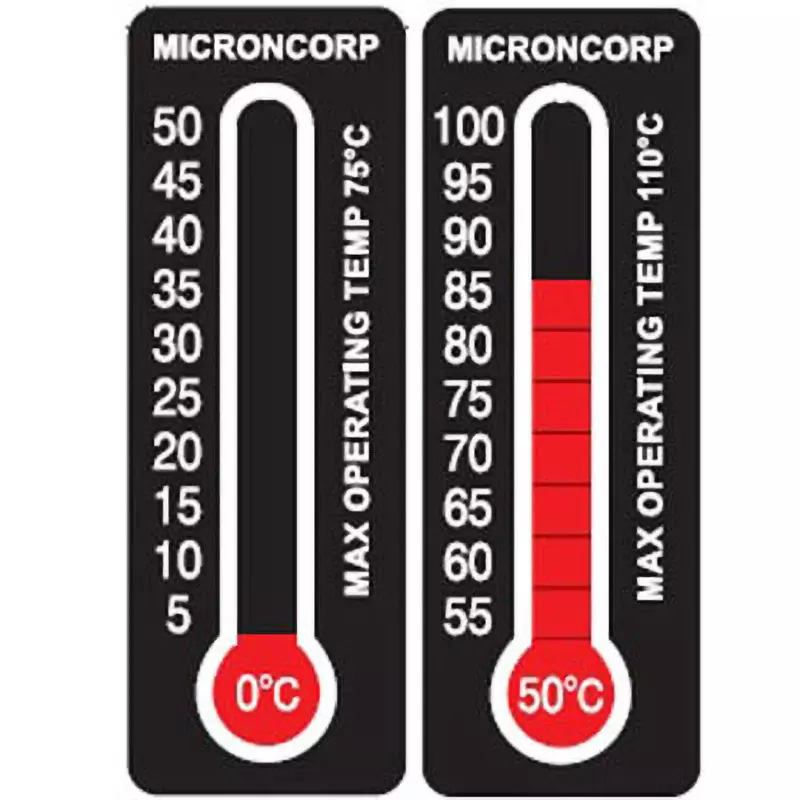 Micron Thermometer Label Reversibility Measurement Method 75 ℃ Operating Temperature, SCA-01 (Pack of 10)