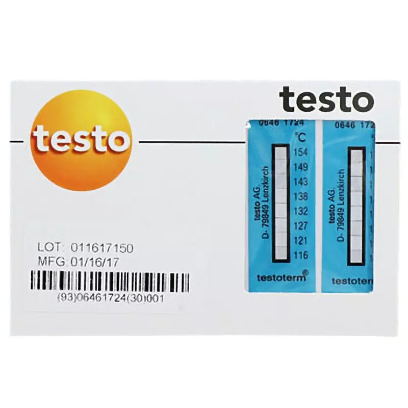 Testo Thermometer Tape Irreversibility Measurement Method, 0646 1724 (Pack of 10 )