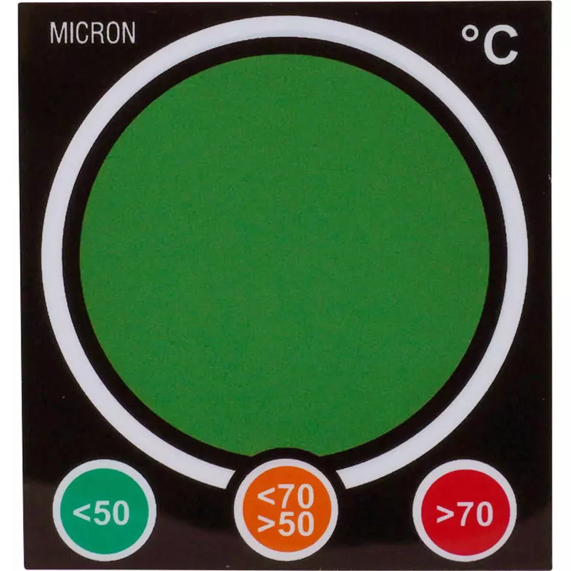 Micron Temperature Indicator Label Reversibility Measurement Method, TF50-70 (Pack of 10)